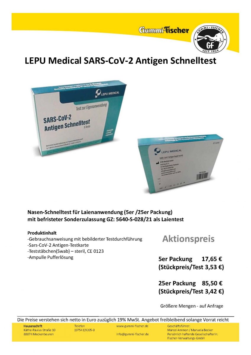 Schnelltest  Antigen